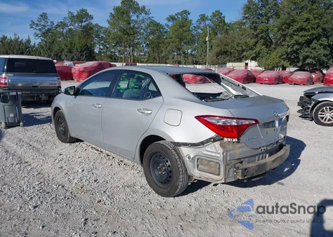 2016 Toyota Corolla Le из США, поврежденный, VIN 2T1BURHE0GC632093